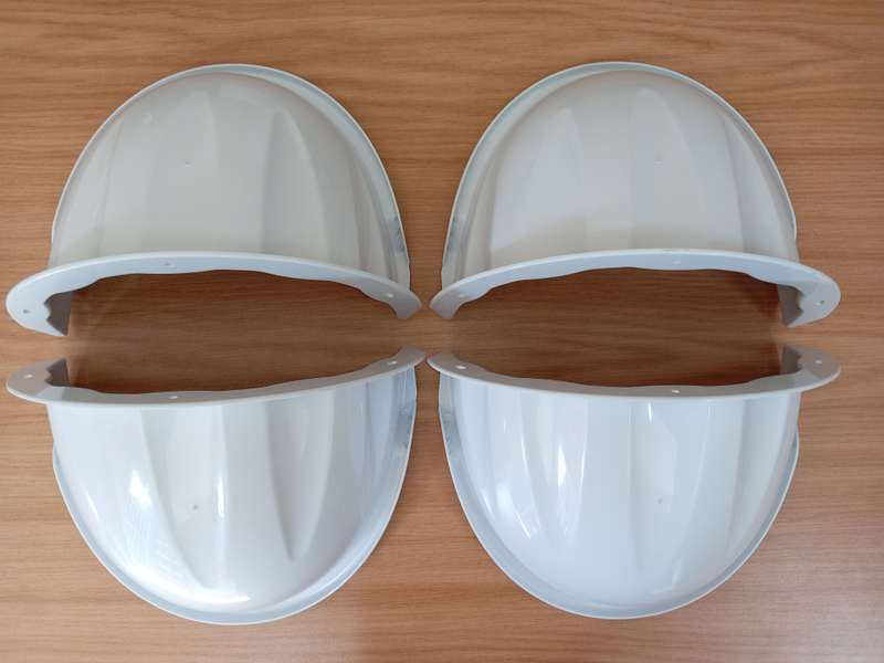 Universal Sun Rain Dust Antiglare Shield For Security Cameras and Outdoor Fixtures ( Pack Of 4 Pcs)