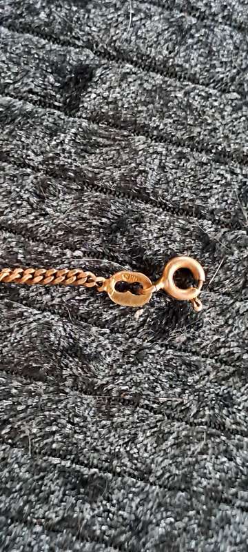 VINTAGE CHILDS id BRACLET ROLLED GOLD OVER 925 SILVER