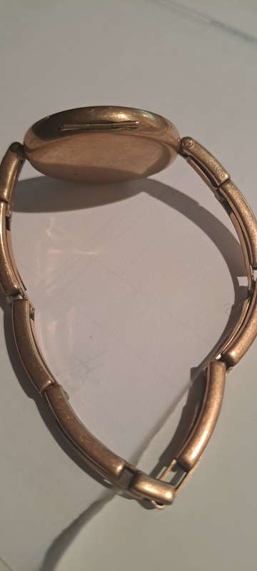 Philadelphia watch co gold plated watch housing and original stretch strap very nice condition