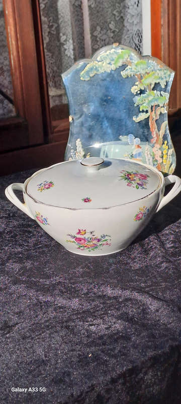 Lovely floral MZ Czechoslovakia porcelain tureen