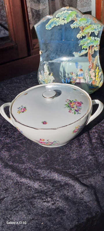 Lovely floral MZ Czechoslovakia porcelain tureen