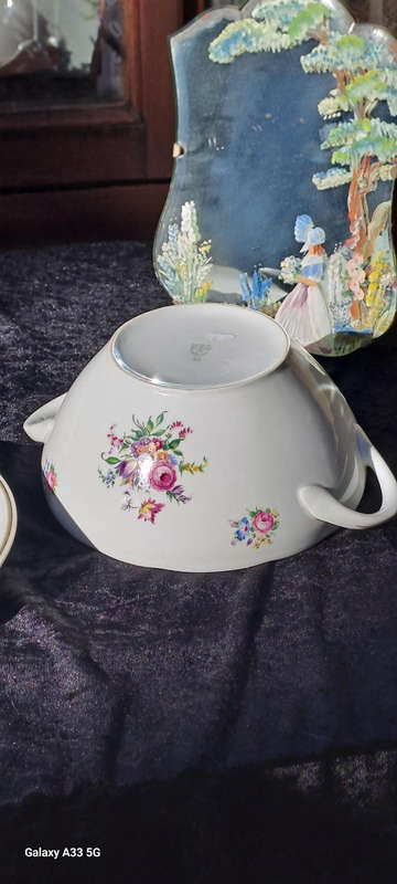 Lovely floral MZ Czechoslovakia porcelain tureen