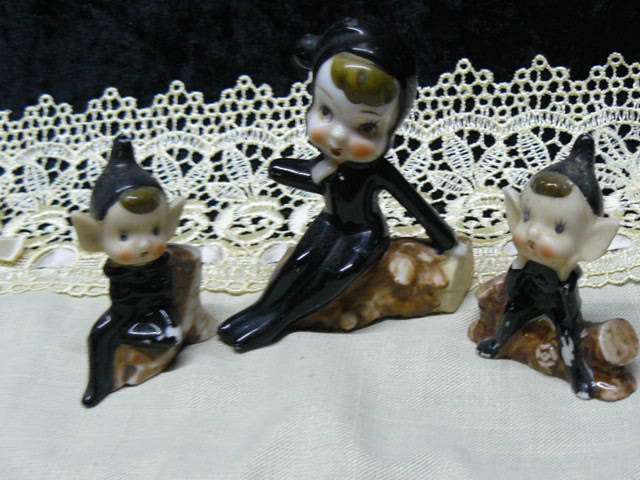 PORCELAIN PIXIES SET OF 5