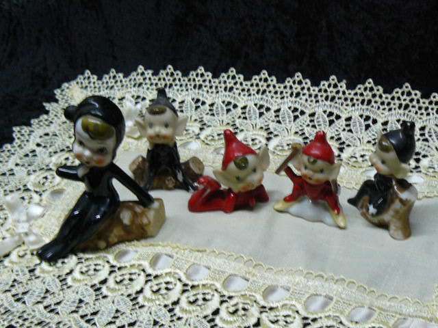 PORCELAIN PIXIES SET OF 5