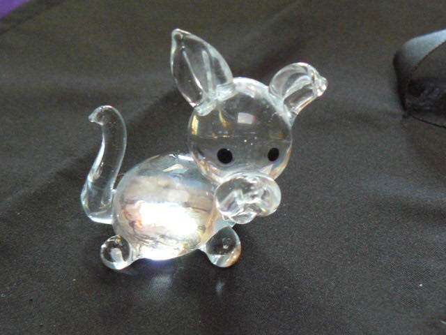 GLASS DOG ORNAMENT