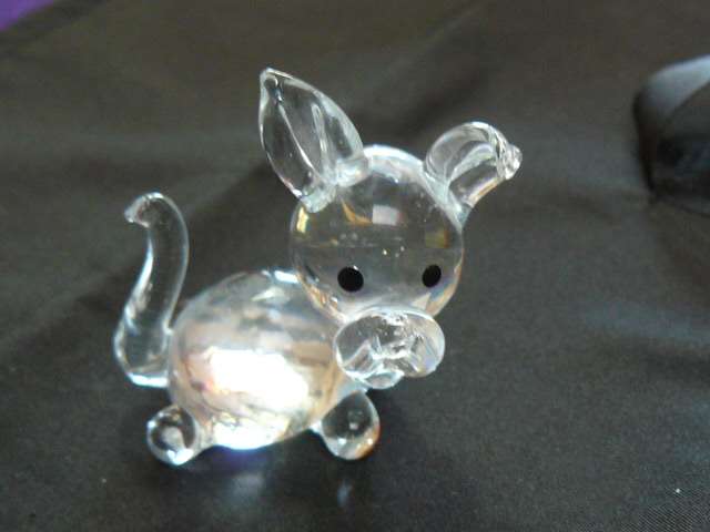 GLASS DOG ORNAMENT