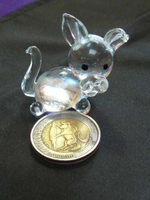 GLASS DOG ORNAMENT