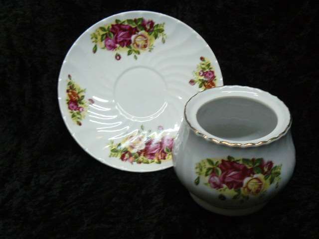 PLATTER PORCELAIN, SAUCER AND BOWL ENGLISH