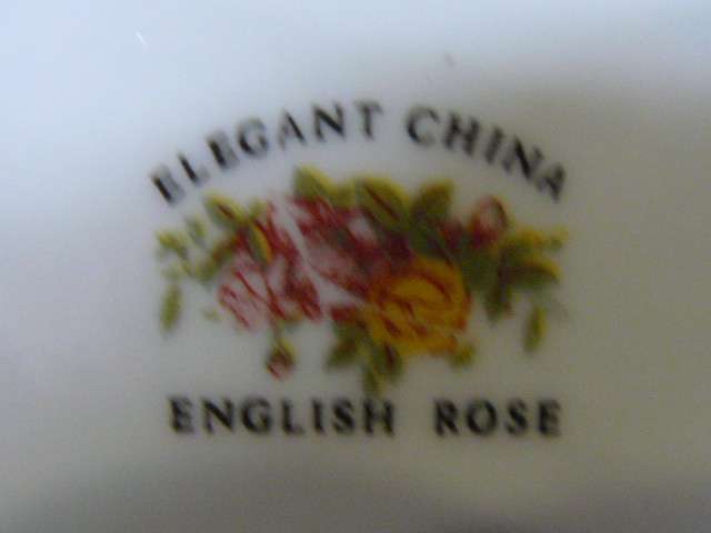 PLATTER PORCELAIN, SAUCER AND BOWL ENGLISH