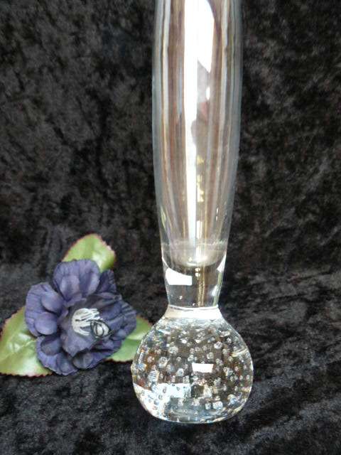 BUBBLE GLASS VASE 25 CM TALL