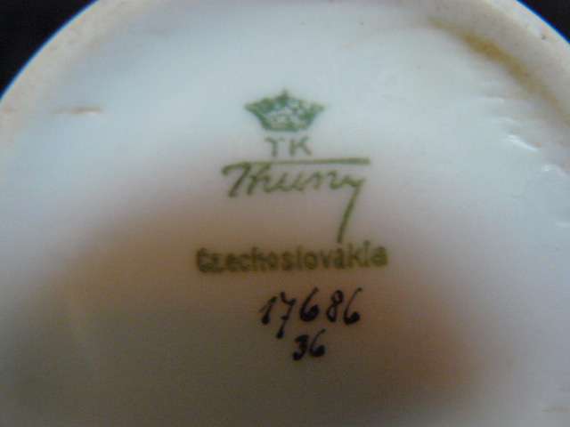 PORCELAIN MILK JUG T K THUNY CZECHOSLOVAKIA