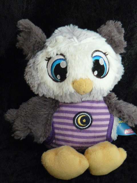 Nici Import Owl Sleeping or Awake Soft Toy