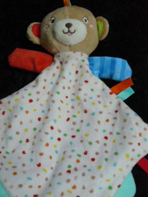 TEDDY CLEMENTONI BABY CUDDLE TOY WITH DIFFERENT PATTERNS AND TEXTURES