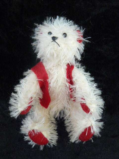 TEDDY FOR CHRISTMAS HAND MADE GENUINE MOHAIR