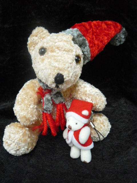 CRISTMAS TEDDY BEAR AND BEAR KEY RING
