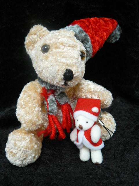 CRISTMAS TEDDY BEAR AND BEAR KEY RING