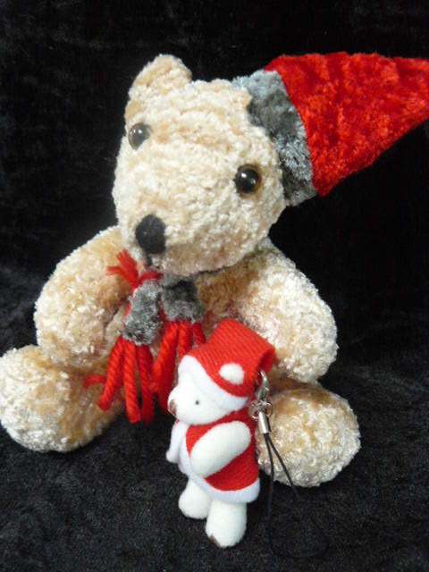 CRISTMAS TEDDY BEAR AND BEAR KEY RING