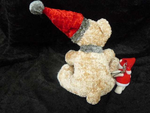 CRISTMAS TEDDY BEAR AND BEAR KEY RING