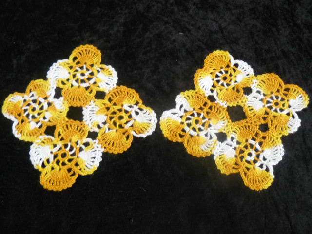 VINTAGE 2 HAND CROCHETED DOILIES
