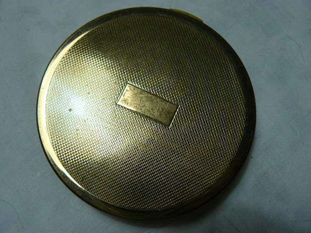VINTAGE POWDER COMPACT WITH LOVELY STONES ANDAMAZING PATTERN!!!!!!