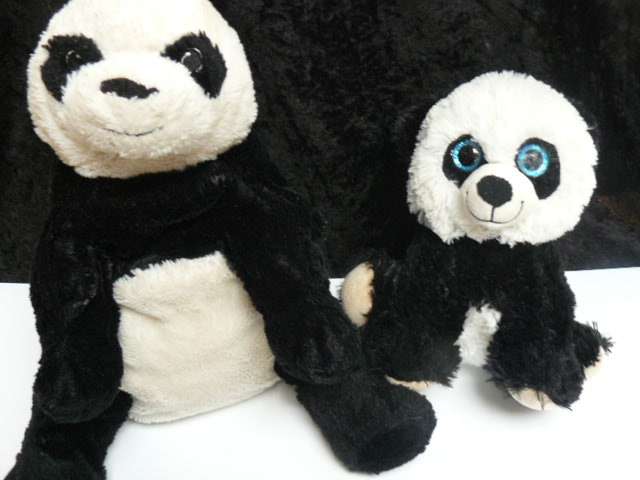 2 X SOFT PANDER BEARDS SOFY TOYS