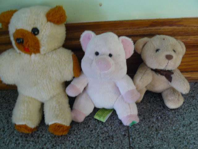 3 X SOFT TOYS