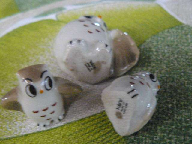 WADE OWL COLLECTION X3 MOM AND 2 BABIES VERY CUTE