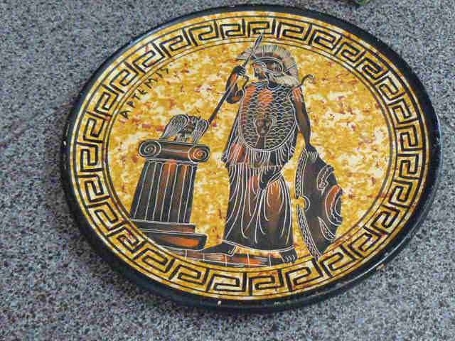 HAND MADE  GREEK WALL PLATE BEAUTIFUL