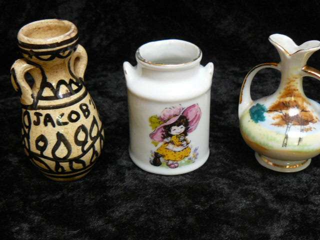 3 MINIATURE VASES