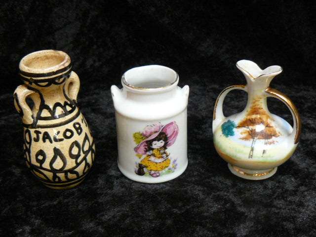 3 MINIATURE VASES