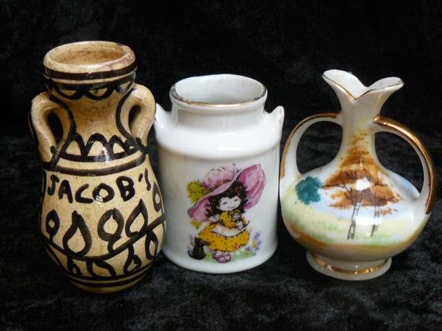 3 MINIATURE VASES