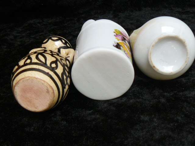 3 MINIATURE VASES