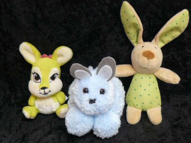 BUNNY RATTLE AND OTHER SOFT TOY