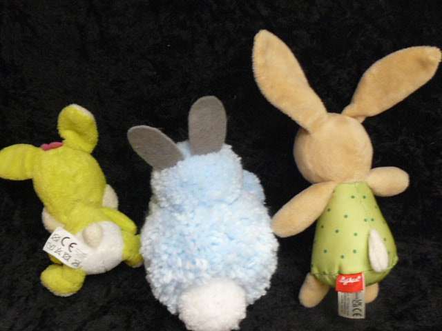BUNNY RATTLE AND OTHER SOFT TOY