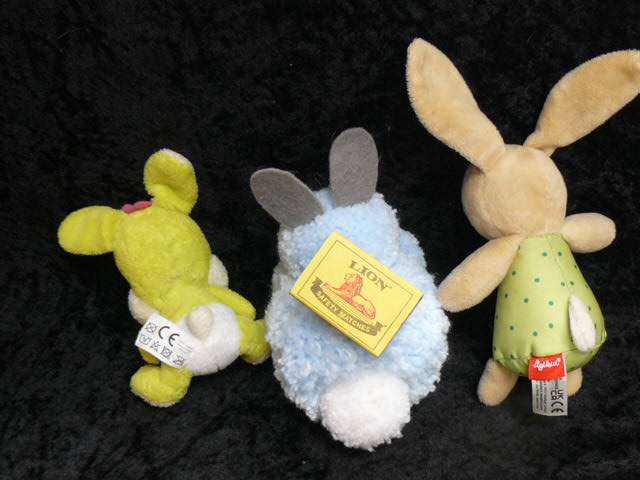 BUNNY RATTLE AND OTHER SOFT TOY