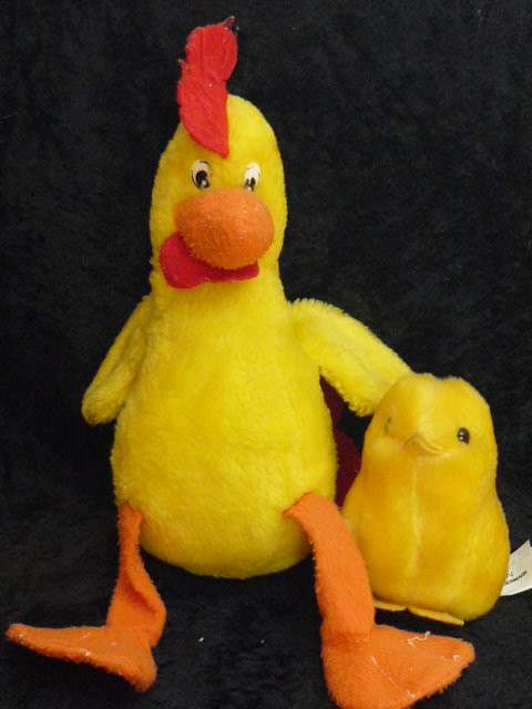 SOFT TOY CHICKEN WITH BABY, BABY NEW