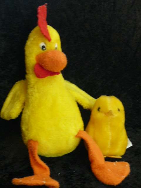 SOFT TOY CHICKEN WITH BABY, BABY NEW