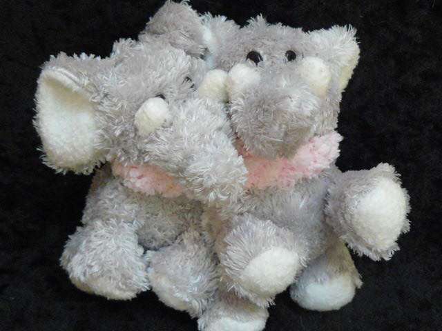 2 X ELEPHANT BABIE SOFT TOYS NEW