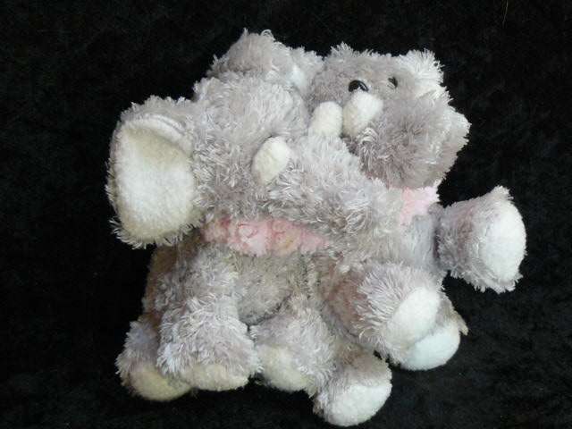 2 X ELEPHANT BABIE SOFT TOYS NEW