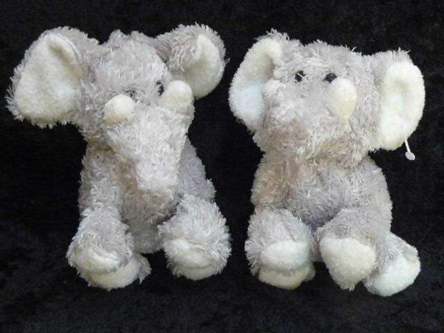 2 X ELEPHANT BABIE SOFT TOYS NEW