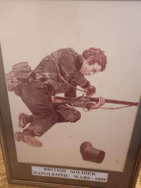 British Soldier Napoleonic Wars 1809 Framed Poster