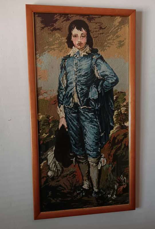 Framed Blue Boy Tapestry