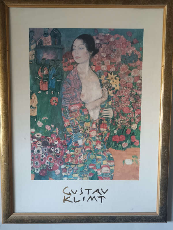 Framed Print Gustuv Klimt The Dancer