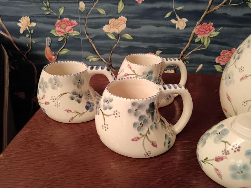 Hand Painted Coffee Set