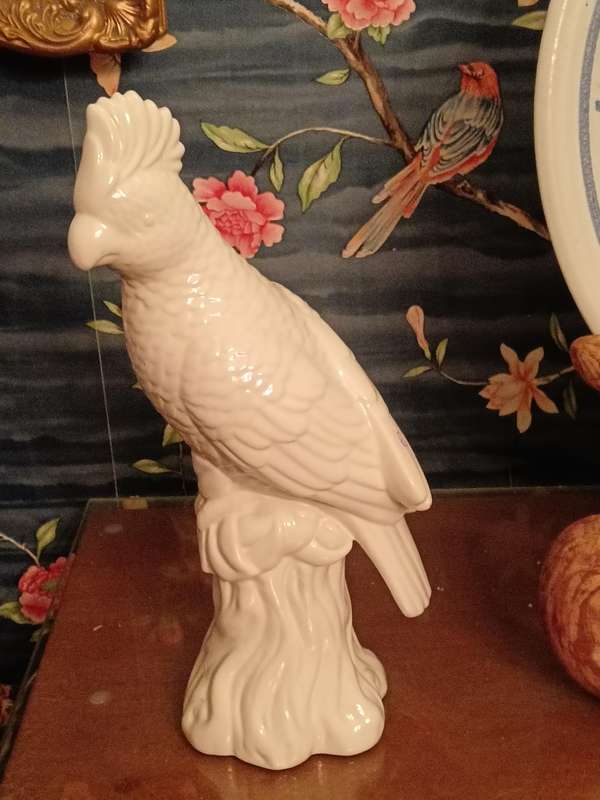 Pair of Ceramic Parrots