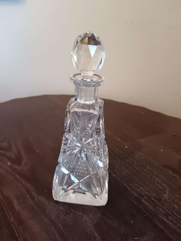 Cut Crystal Perfume Bottle