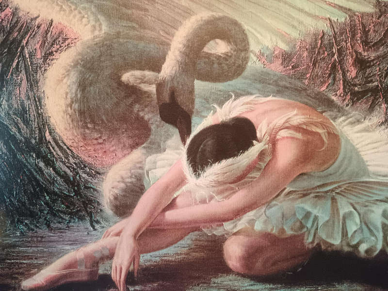 Tretchikoff 'Dying Swan* Block Print