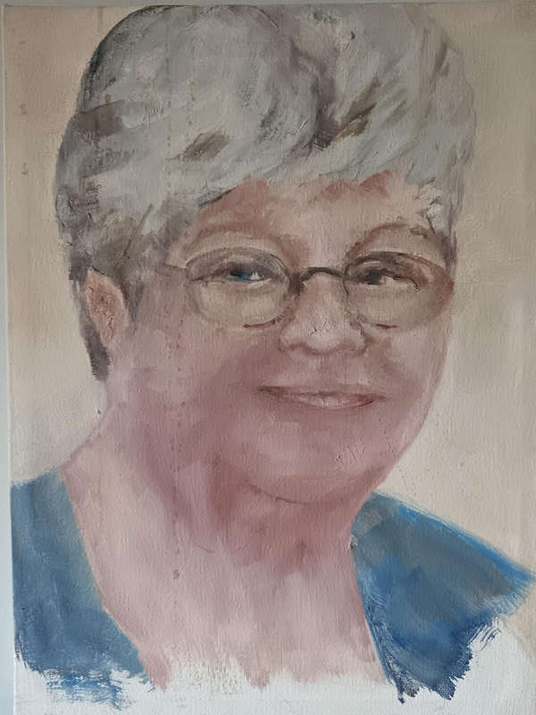 Painting of a Woman by Barbara Bamber