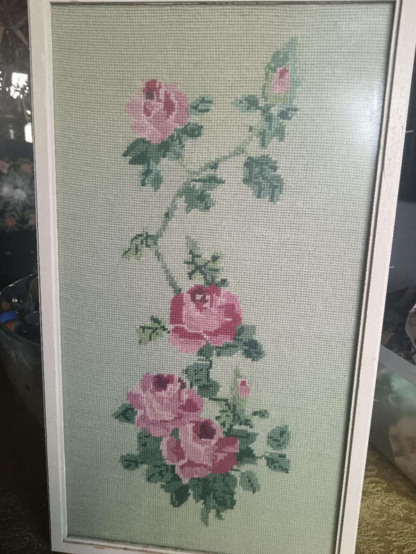 Framed Rose Tapestry