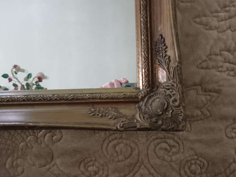 Vintage Gold Ornate Mirror